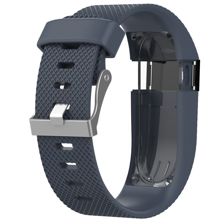 Per Cinturino In Silicone Con Cinturino In Silicone Morbido Da Polso Fitbit Charge HR - Nero Blu / Taglia: S-2