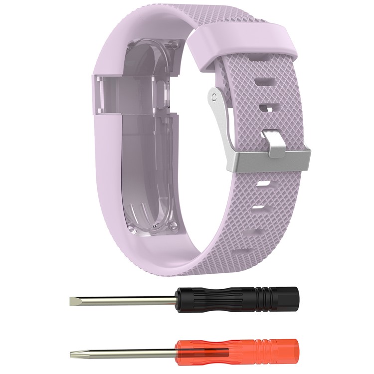 

Силиконовые Ремешки Для Часов Замена Для Fitbit Заряд HR - Светло-Фиолетовый / Размер: L, Fitbit Charge HR