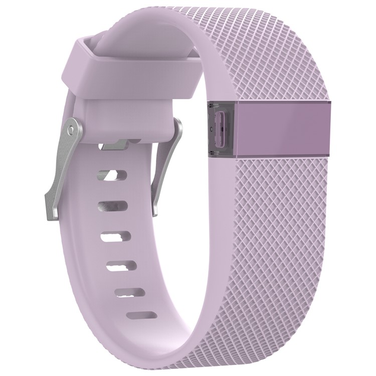 Silicone Watch Straps Replacement for Fitbit Charge HR - Light Purple / Size: L-2