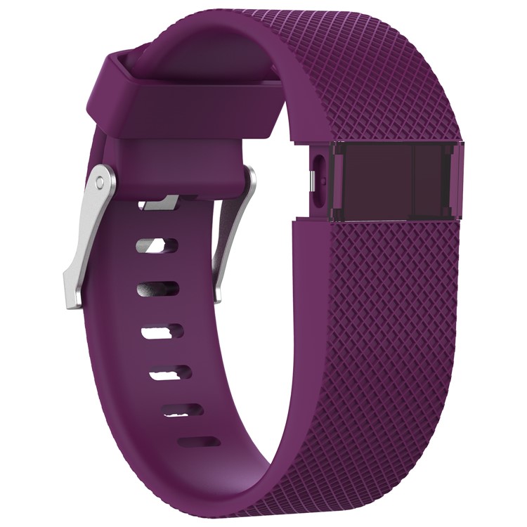 Silicone Replacement Watch Band for Fitbit Charge HR - Dark Purple / Size: S-2