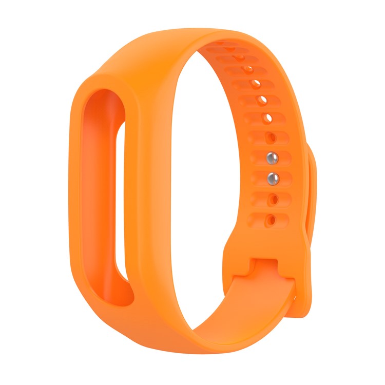 Soft Silicone Wrist Watch Band Strap for TomTom Touch - Orange-5