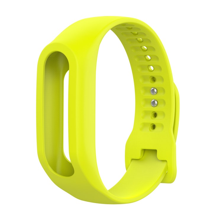 For TomTom Touch Flexible Silicone Wrist Watch Band Strap - Yellowgreen-2