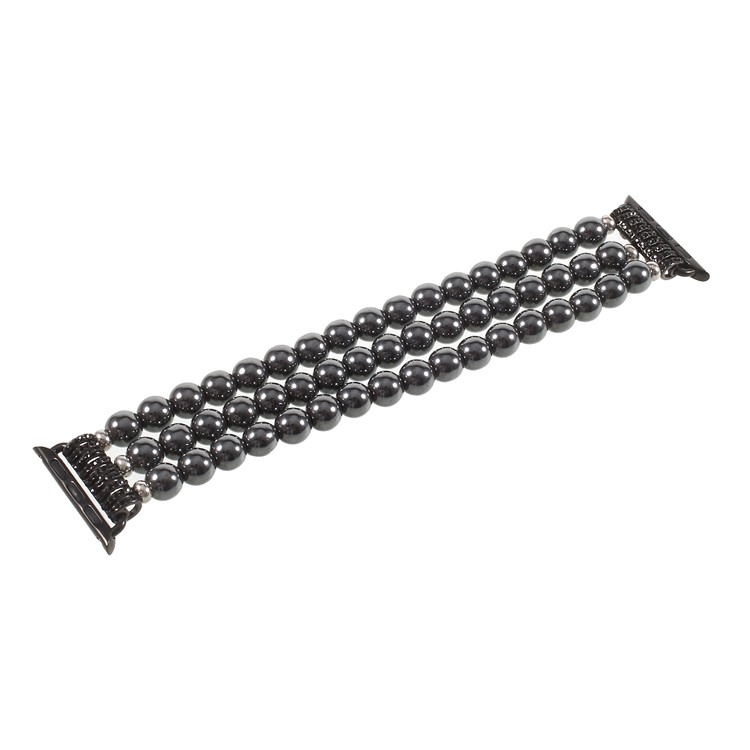 XINCUCO Luxus Hämatit Dekor Elastische Stretch Armband Armband Für Apple Watch Serie 3/2/1 38mm-1