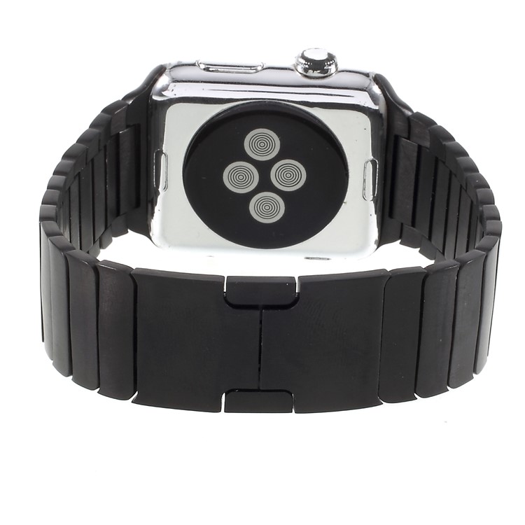 XINCUCO 316L Stainless Steel Watch Strap with Butterfly Buckle for Apple Watch Series 3/2/1 42mm - Black-8