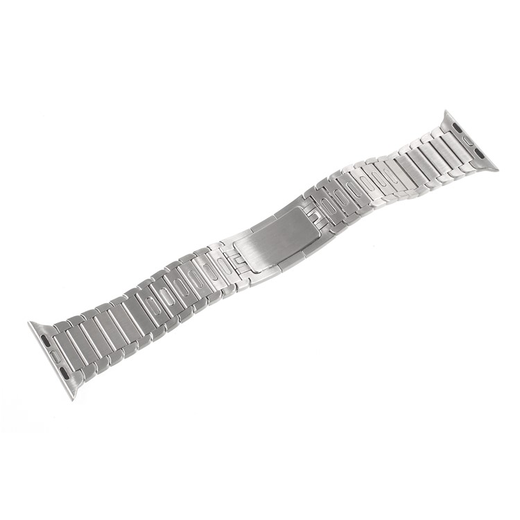 XINCUCO 316L Stainless Steel Watch Band with Butterfly Buckle for Apple Watch Series 3/2/1 42mm - Silver Color-2