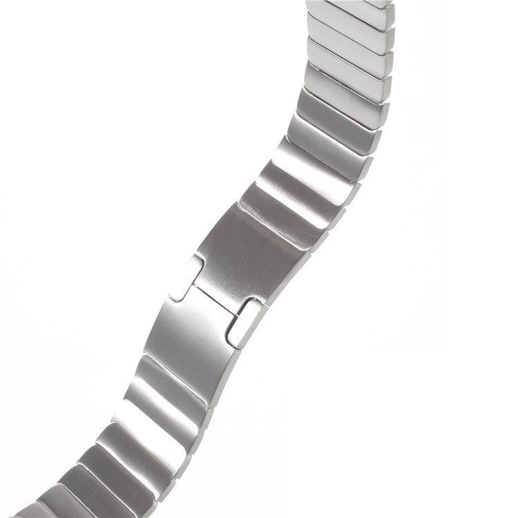 XINCUCO 316L Stainless Steel Watch Band with Butterfly Buckle for Apple Watch Series 3/2/1 42mm - Silver Color-3