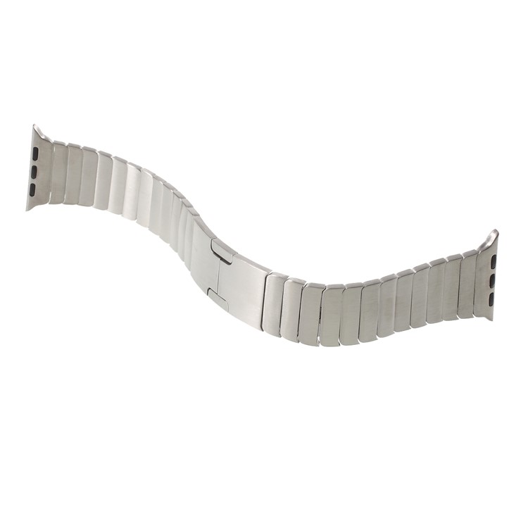 XINCUCO 316L Stainless Steel Watch Band with Butterfly Buckle for Apple Watch Series 3/2/1 42mm - Silver Color-4