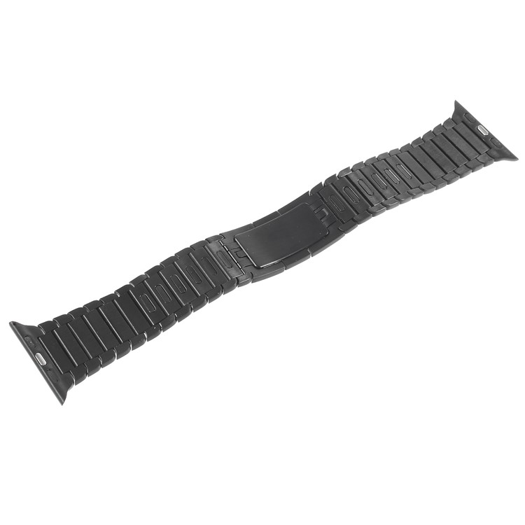 XINCUCO Schmetterling Schnalle Edelstahl Smart Armband Für Apple Watch-Serie 3/2/1 38mm - Schwarz-1
