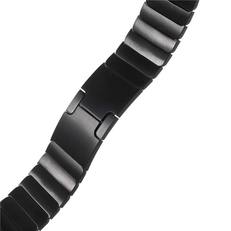 XINCUCO Schmetterling Schnalle Edelstahl Smart Armband Für Apple Watch-Serie 3/2/1 38mm - Schwarz-3