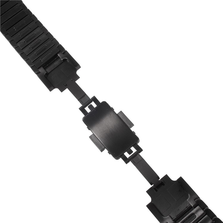 XINCUCO Schmetterling Schnalle Edelstahl Smart Armband Für Apple Watch-Serie 3/2/1 38mm - Schwarz-6