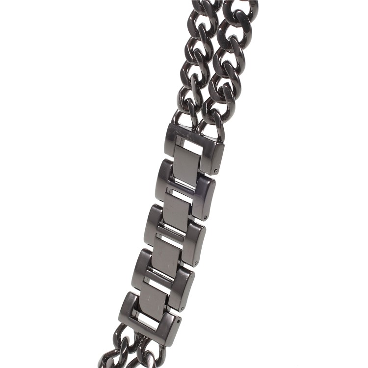 XINCUCO Luxury Metal Cowboy Chain Watch Strap for Apple Watch Series 3/2/1 38mm - Black-4