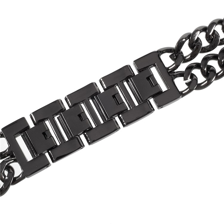 XINCUCO Luxury Metal Cowboy Chain Watch Strap for Apple Watch Series 3/2/1 38mm - Black-8