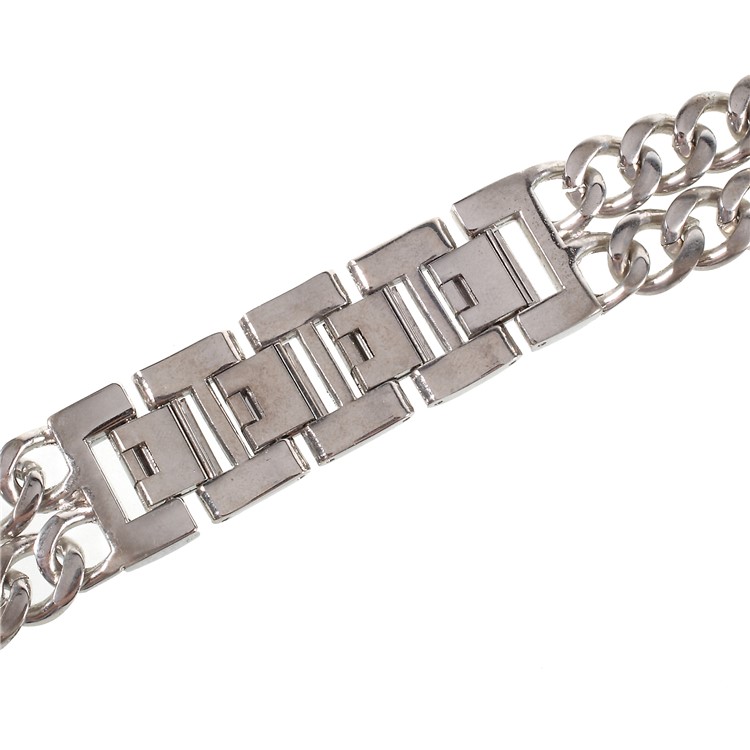 XINCUCO Luxury Metal Cowboy Chain Watchband for Apple Watch Series 4 40mm / Series 3 2 1 38mm - Silver Color-3
