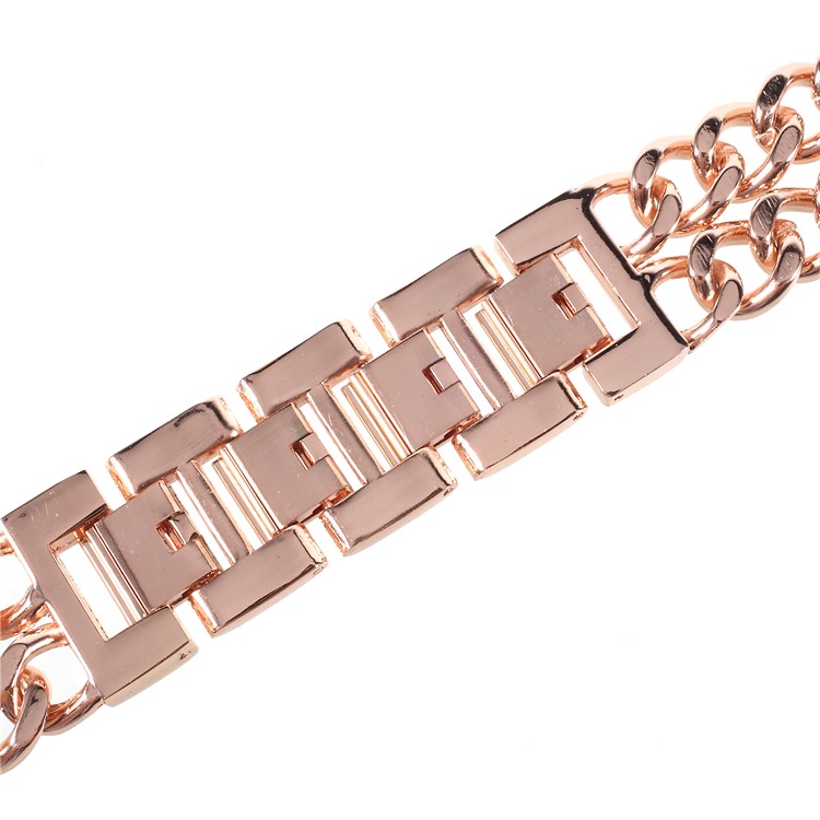 XINCUCO Luxury Metal Cowboy Chain Watch Braclet for Apple Watch Series 4 40mm / Series 3 2 1 38mm - Rose Gold Color-3