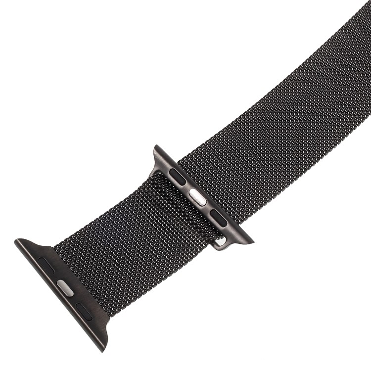 XINCUCO Magnetic Milanese Metal Wrist Watch Strap for Apple Watch Series 3/2/1 38mm - Black-2