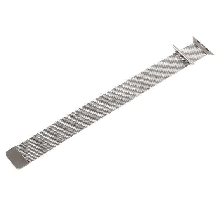 XINCUCO Magnetic Milanese Loop Metal Watch Band for Apple Watch Series 5 4 40mm / Series 3 2 1 38mm - Silver Color-1