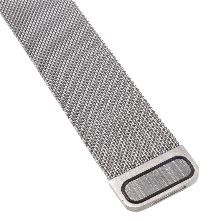 XINCUCO Magnetic Milanese Loop Metal Watch Band for Apple Watch Series 5 4 40mm / Series 3 2 1 38mm - Silver Color-3