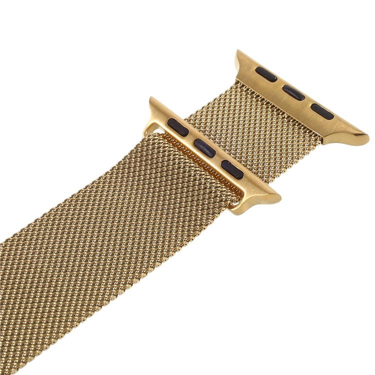 XINCUCO Magnetic Milanese Metal Watch Strap Replacement for Apple Watch Series 4 40mm / Series 3 2 1 38mm - Gold Color-2