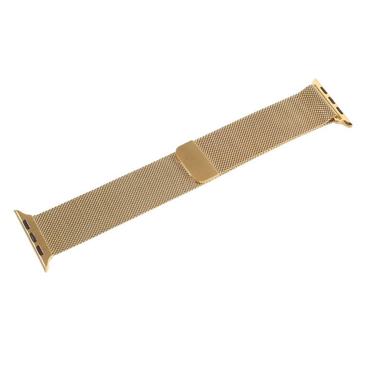 XINCUCO Magnetic Milanese Metal Watch Strap Replacement for Apple Watch Series 4 40mm / Series 3 2 1 38mm - Gold Color-4