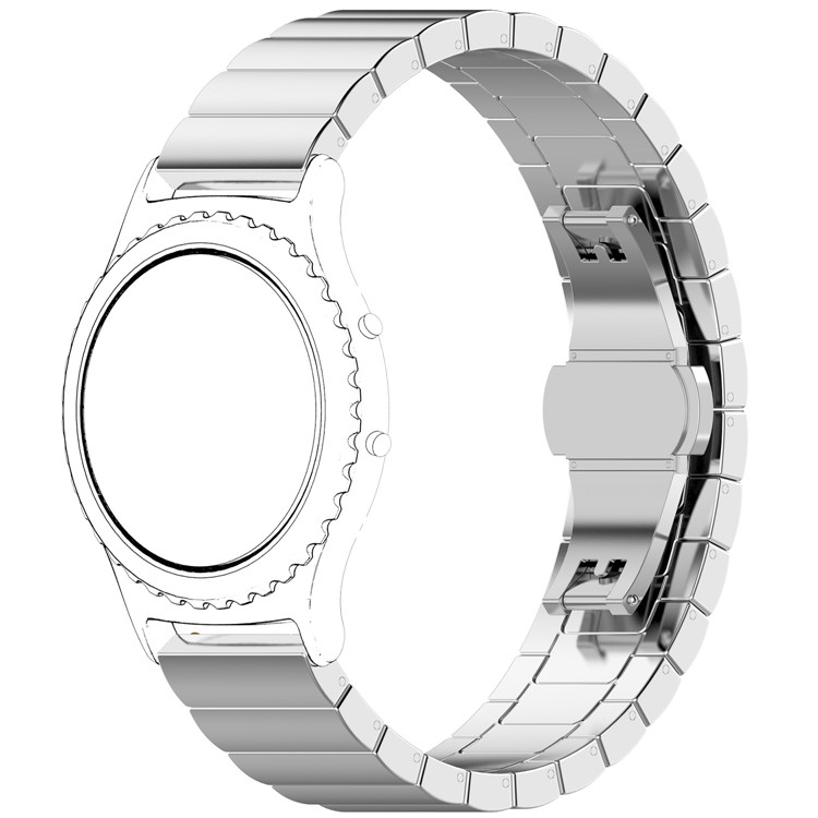 Stainless Steel Watch Band Replacement for Samsung Gear Sport - Silver Color-2