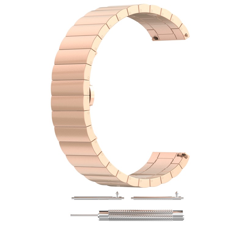 Solid Stainless Steel Watch Link Bracelet for Samsung Gear Sport - Rose Gold Color-2