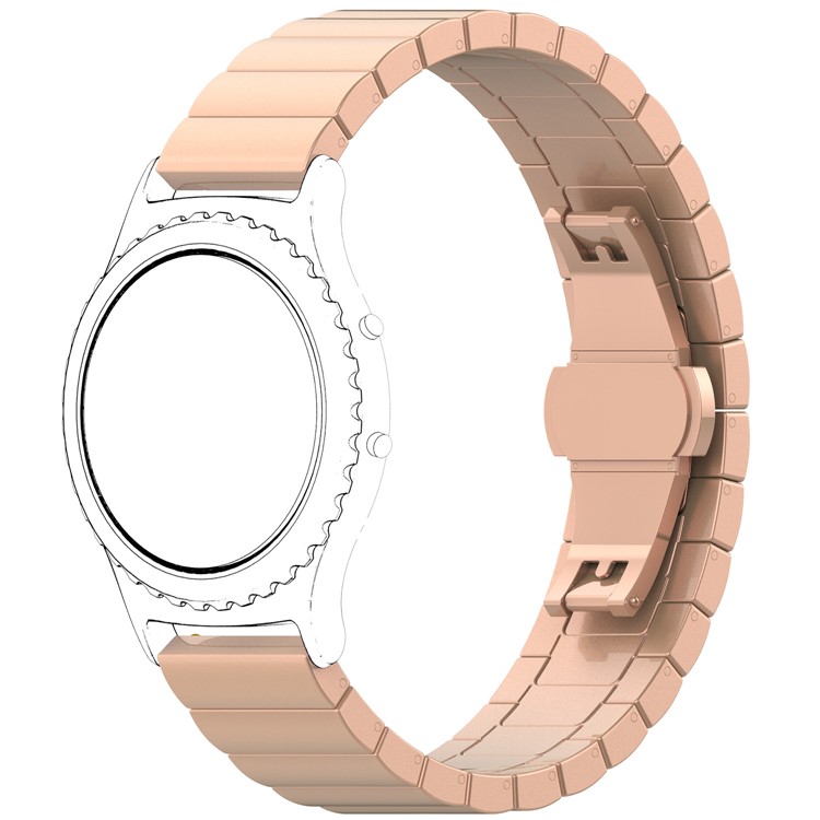 Solid Stainless Steel Watch Link Bracelet for Samsung Gear Sport - Rose Gold Color-3