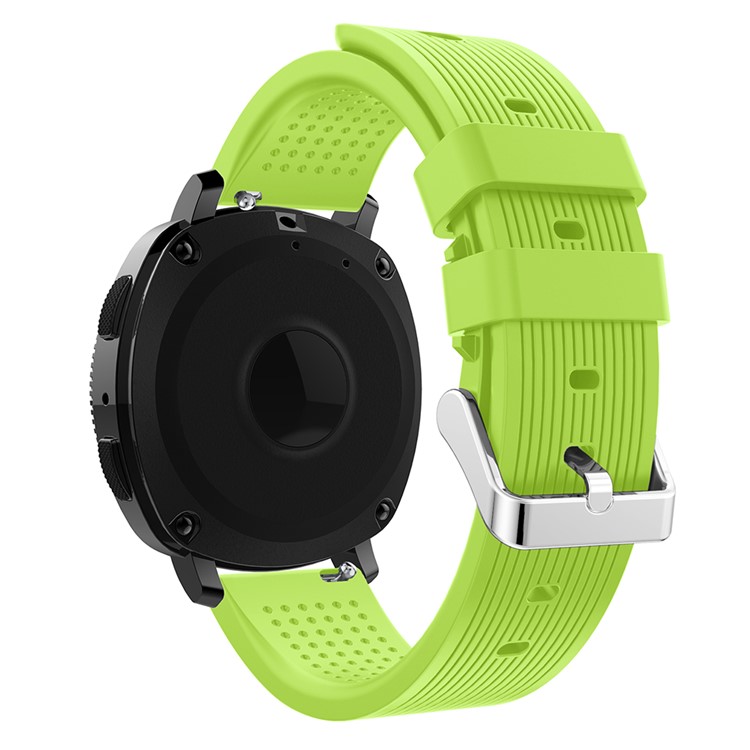 Forehead Wrinkles Texture Soft Silicone Watch Wrist Band for Samsung Galaxy Gear Sport - Green-2