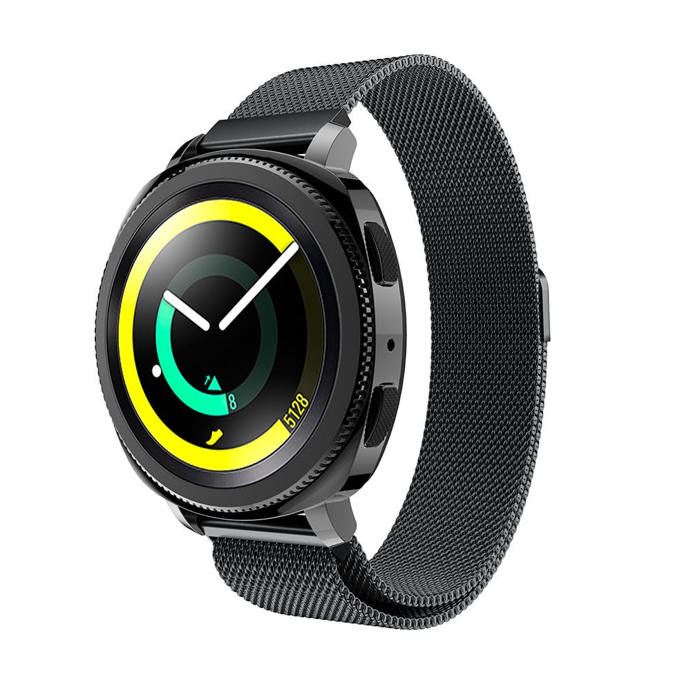 Mesh Magnetische Milanese Edelstahlband Armband Für Samsung Gear Sport - Schwarz-3