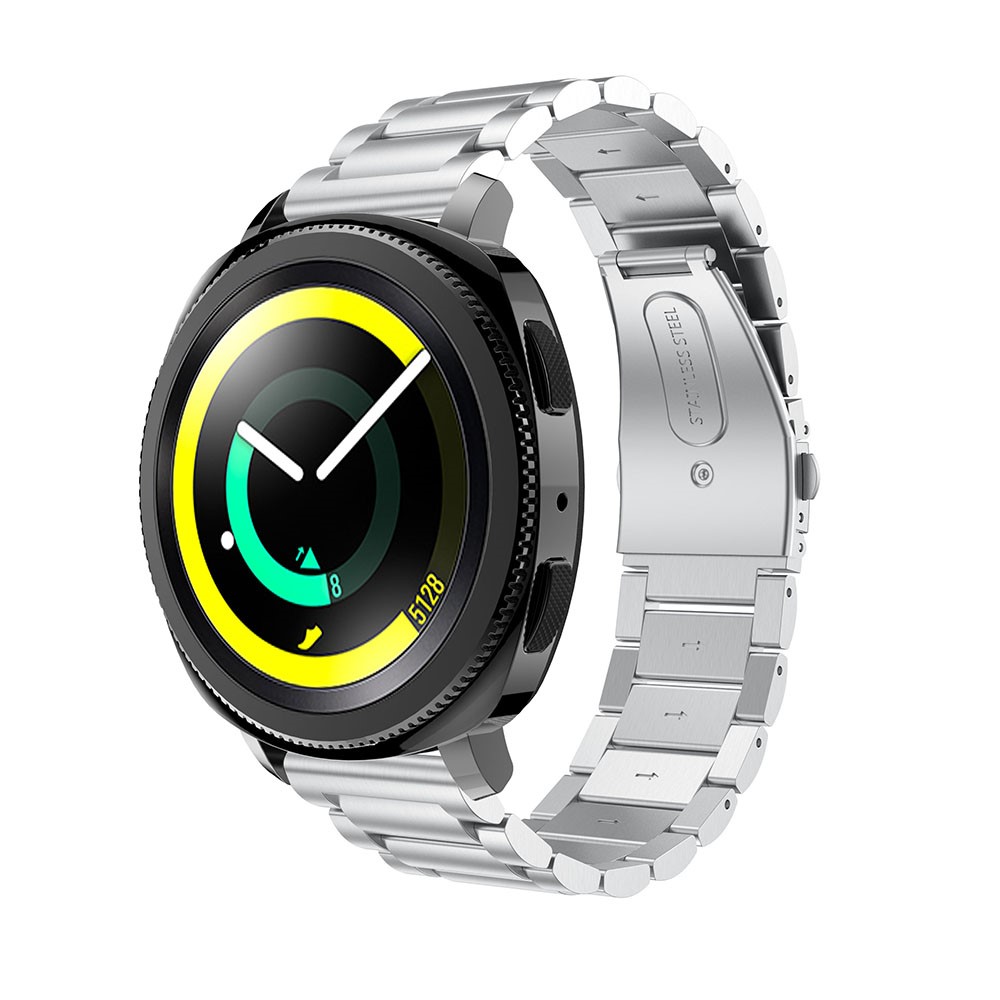 Correa De Reloj Clásica De Acero Inoxidable Para Samsung Gear Sport - Color Plata-3