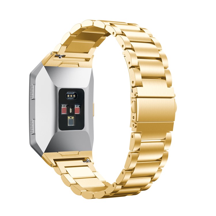 Stainless Steel Metal Link Wrist Band Replacement Strap for Fitbit Ionic - Gold Color-2