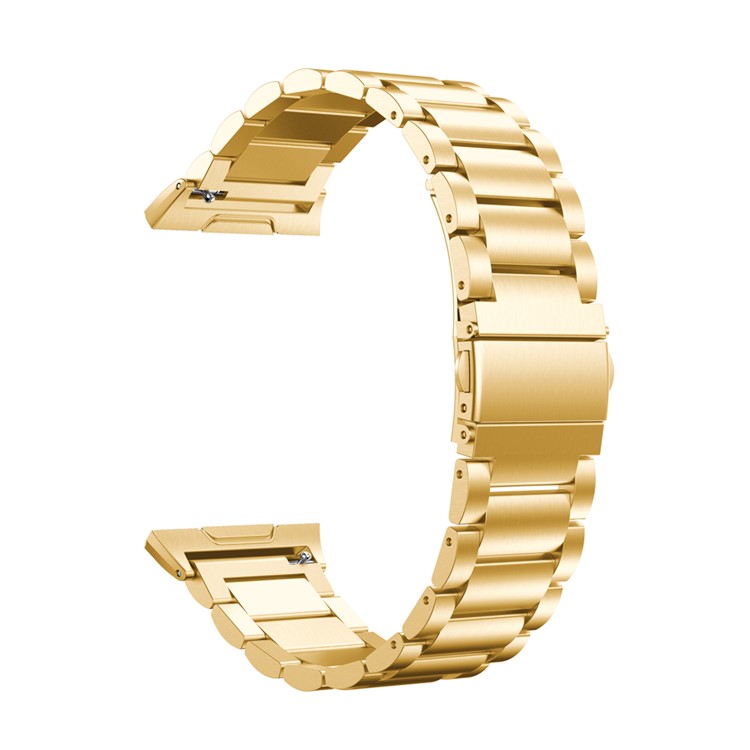 Stainless Steel Metal Link Wrist Band Replacement Strap for Fitbit Ionic - Gold Color-3