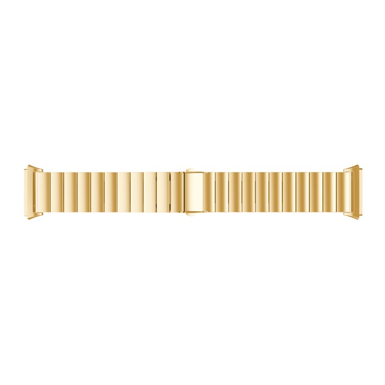 Classic Stainless Steel Watch Wrist Band + Connector for Fitbit Ionic - Gold Color-4