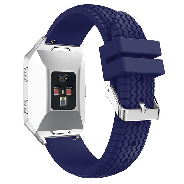 Cool Tire Pattern Adjustable Replacement Sport Strap Silicone Band for Fitbit Ionic - Blue-2