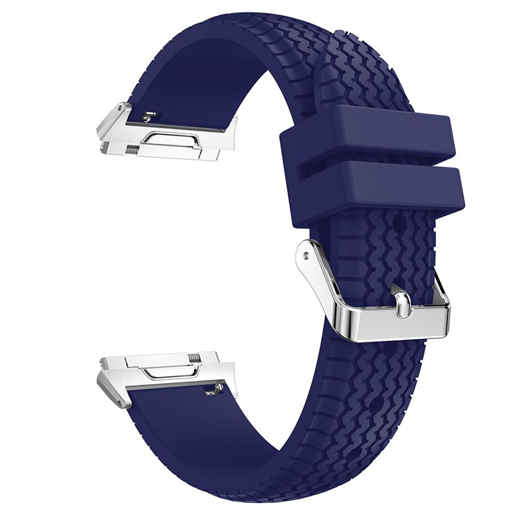 Cool Tire Pattern Adjustable Replacement Sport Strap Silicone Band for Fitbit Ionic - Blue-3