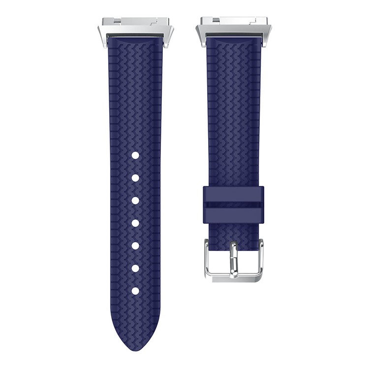 Cool Tire Pattern Adjustable Replacement Sport Strap Silicone Band for Fitbit Ionic - Blue-4