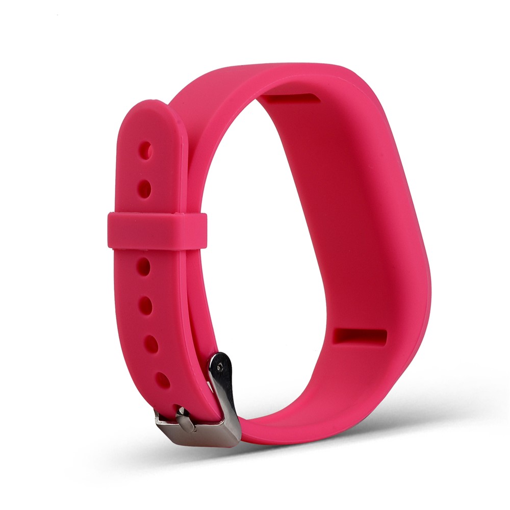 Für Garmin Vivofit 3 Weiches Silikon -uhren -band -verstellbarer Ersatzgurt - Rose