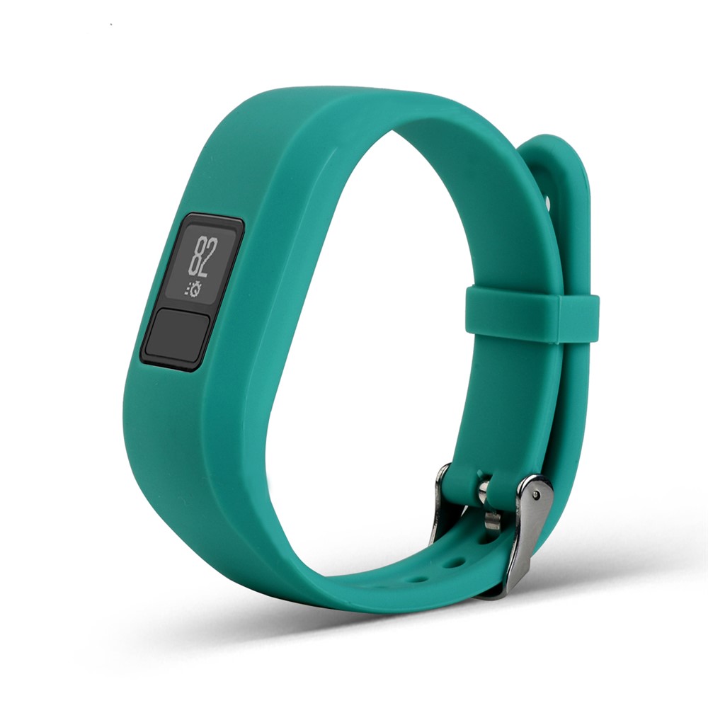 Soft Silicone Replacement Wrist Watch Band for Garmin Vivofit 3 - Cyan-1