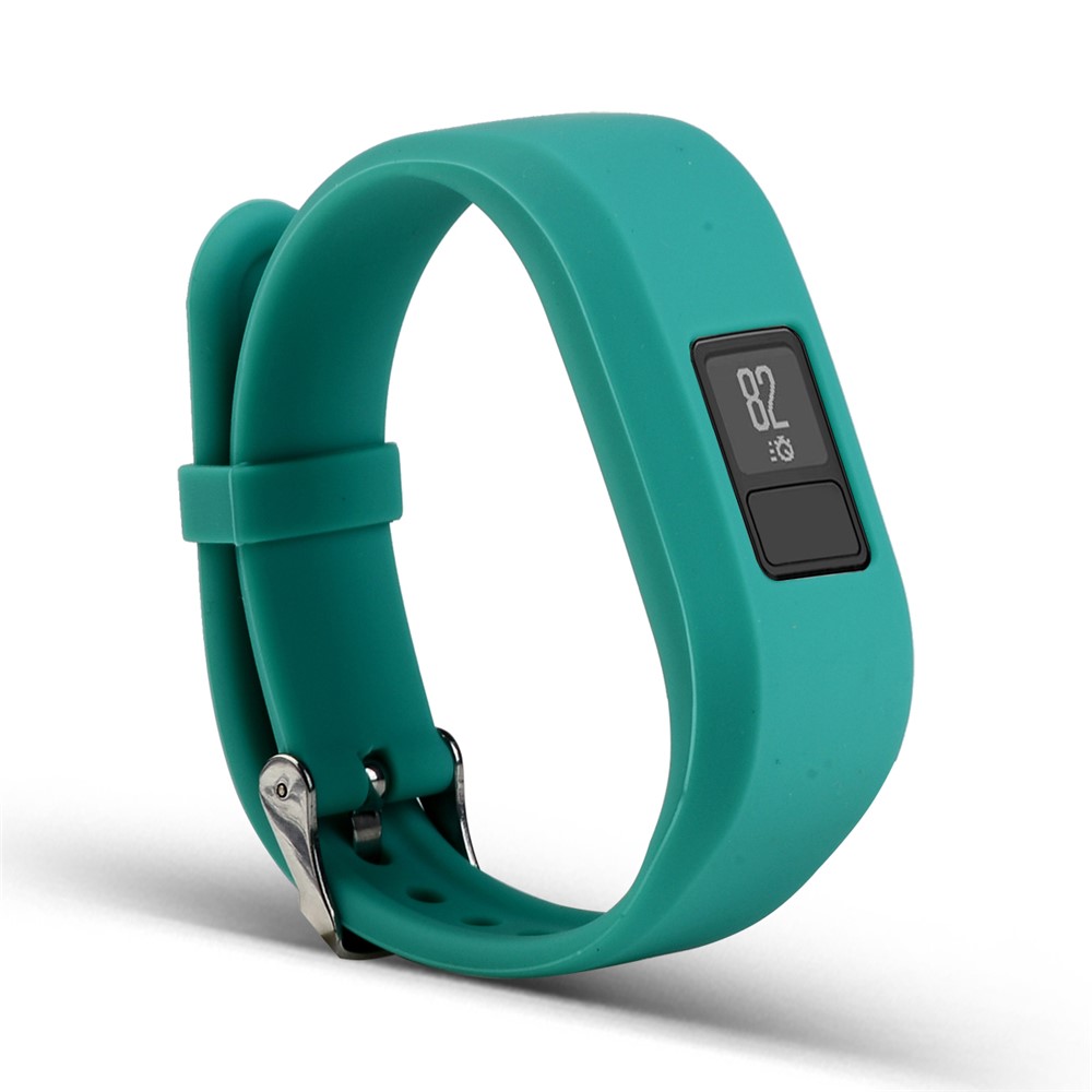 Soft Silicone Replacement Wrist Watch Band for Garmin Vivofit 3 - Cyan-3