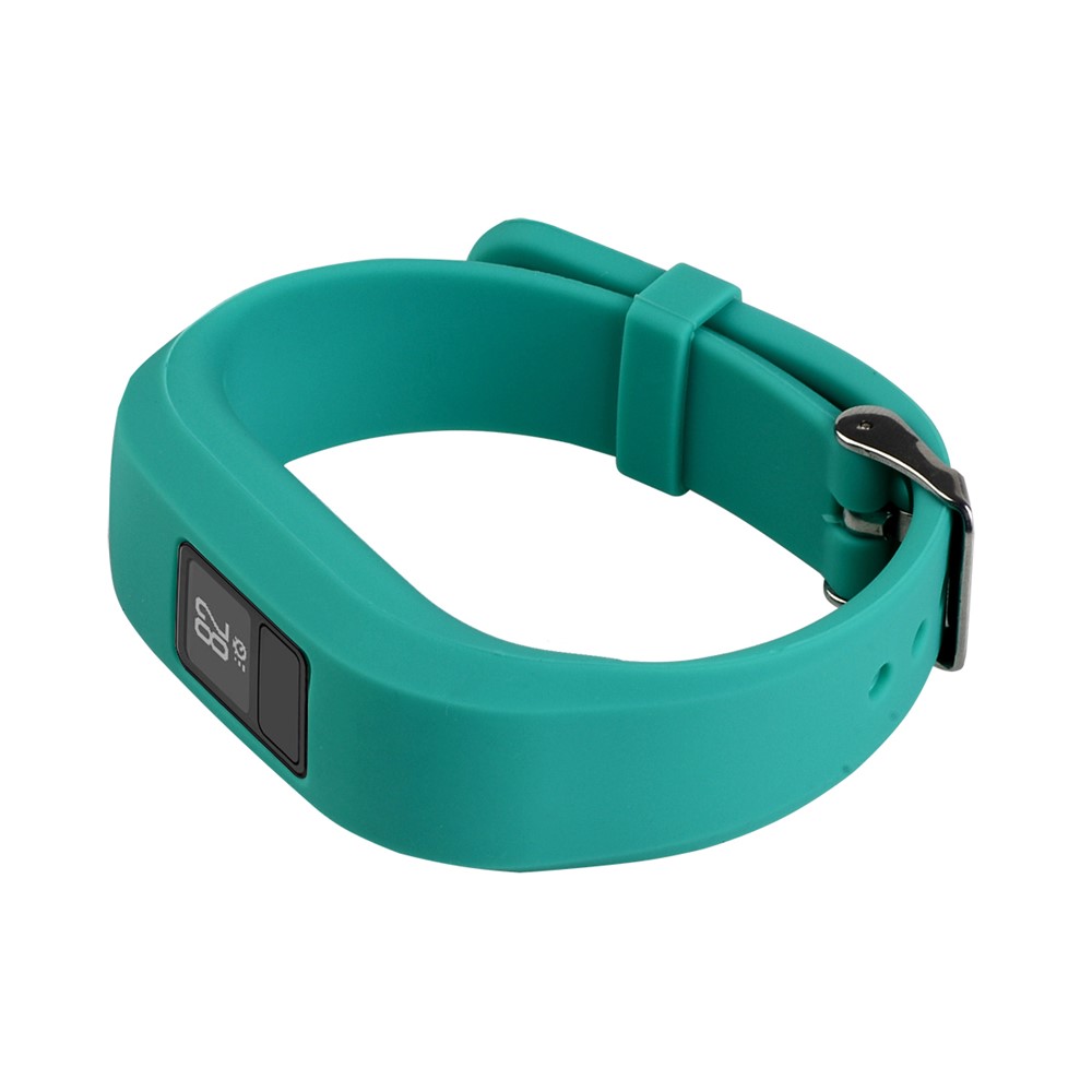 Soft Silicone Replacement Wrist Watch Band for Garmin Vivofit 3 - Cyan-5