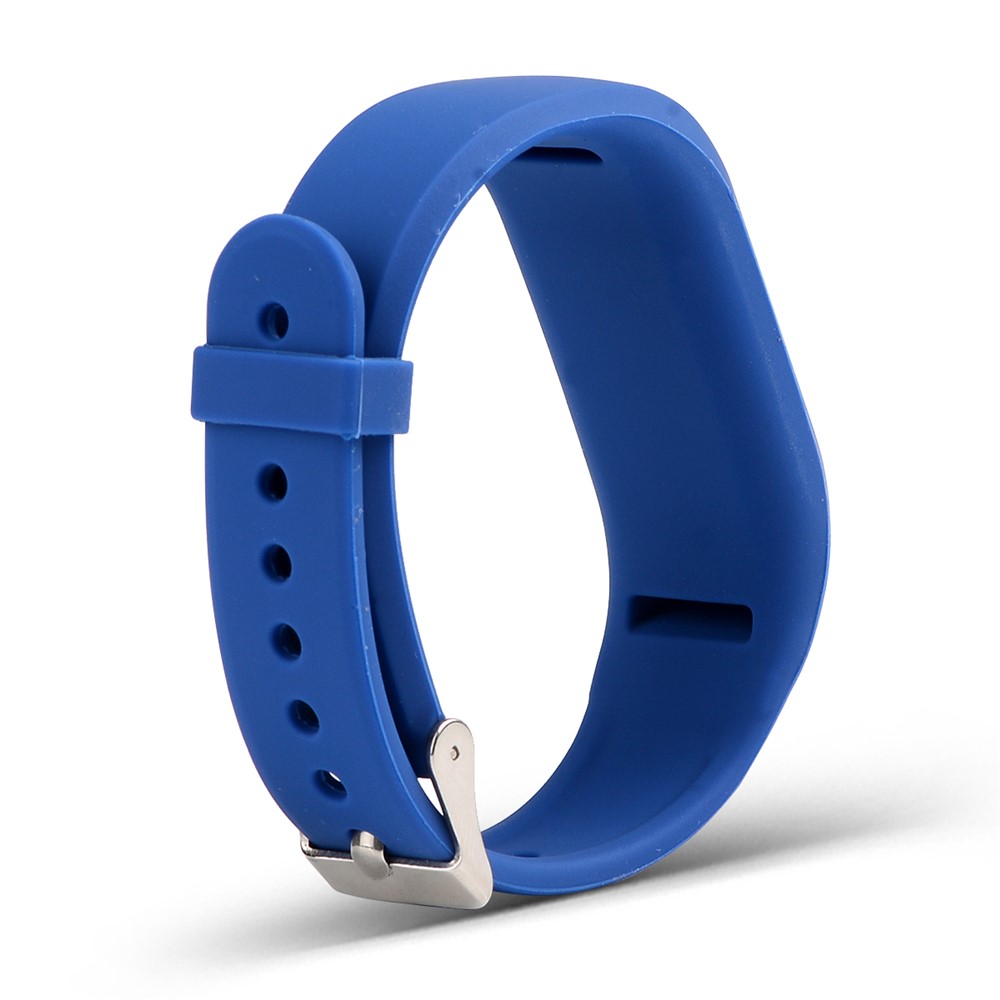 Para Garmin Vivofit 3 Soft Silicone Watch Band Correa de Reemplazo Ajustable - Azul Oscuro-3