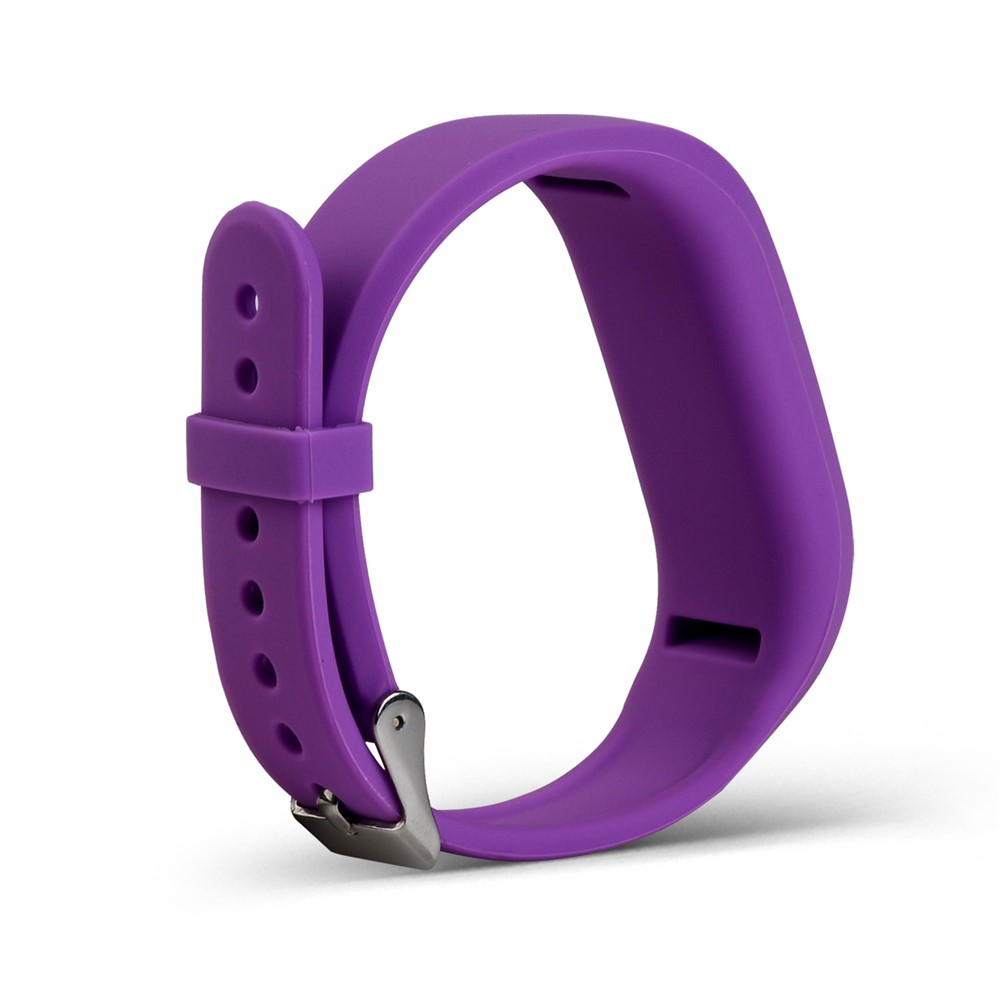Flexible Soft Silicone Replacement Wrist Watch Band for Garmin Vivofit 3 - Purple-2