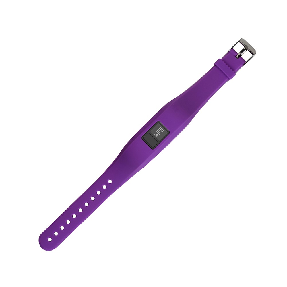 Flexible Soft Silicone Replacement Wrist Watch Band for Garmin Vivofit 3 - Purple-6