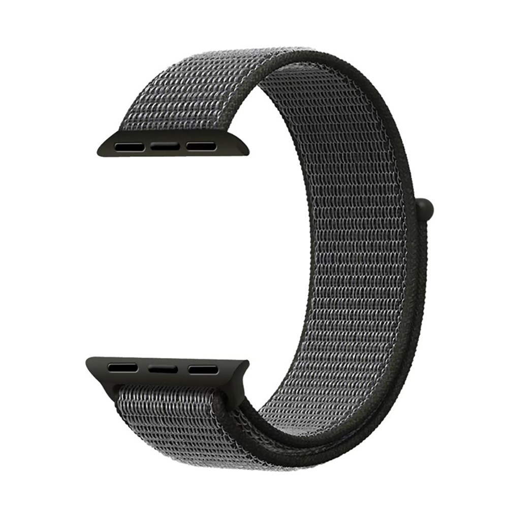 Adjustable Velcro Closure Nylon Watch Band for Apple Watch Series 4 44mm / Series 3 2 1 42mm - Army Green-2