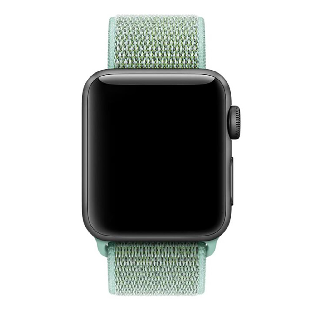 Nylon Velcro Closure Smart Watch Wristband for Apple Watch Series 4 44mm / Series 3 2 1 42mm - Cyan-3