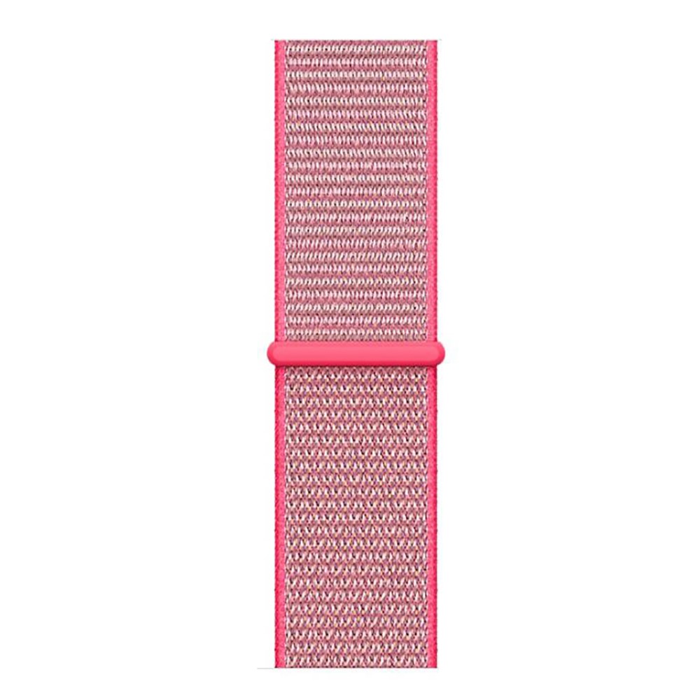 Adjustable Velcro Closure Nylon Watch Band Replacement for Apple Watch Series 4 40mm / Series 3 2 1 38mm - Rose-4