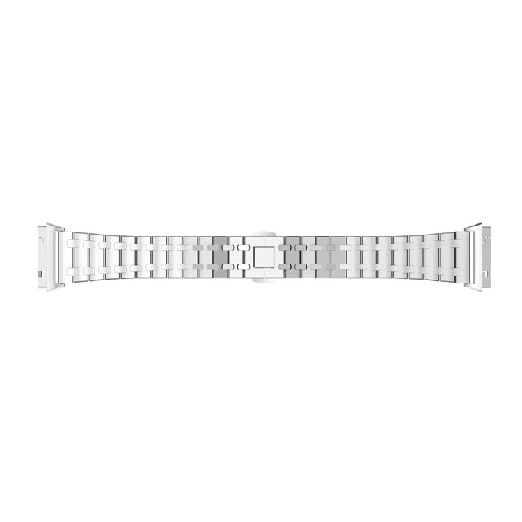 22mm 316L Stainless Steel Butterfly Buckle Watch Band for Fitbit Ionic - Silver Color-4