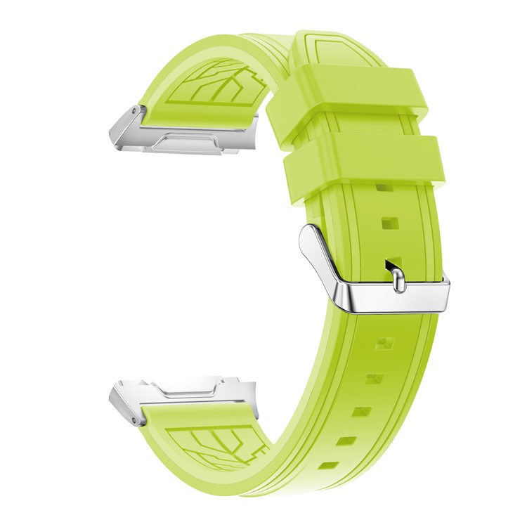 For Fitbit Ionic Bi-color Adjustable Flexible Silicone Watch Band Wrist Strap - Light Green-1