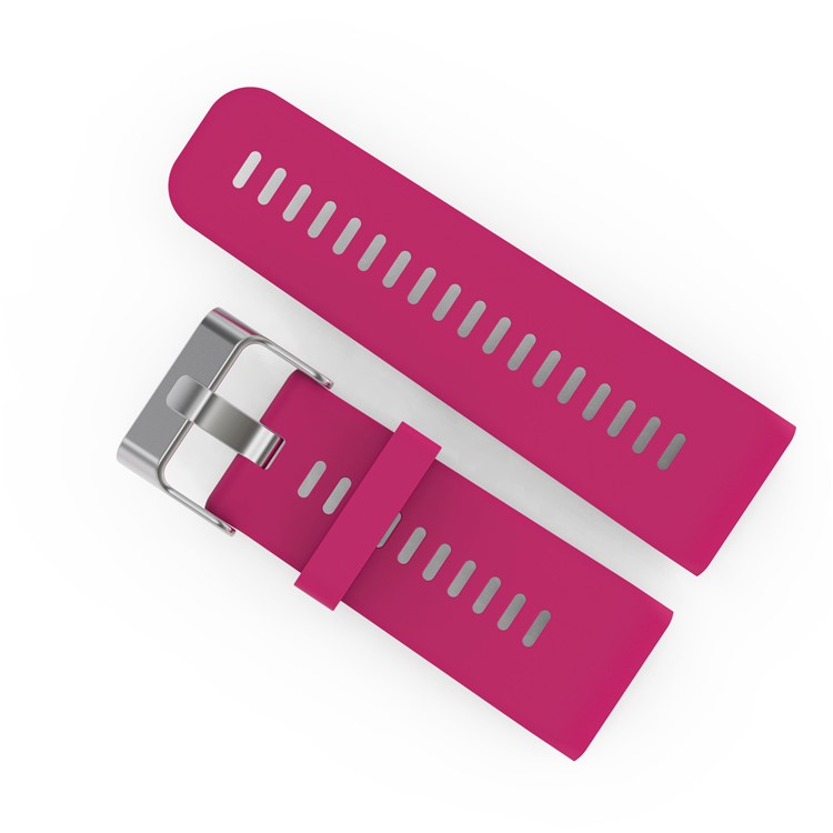 Metal Buckle Flexible Silicone Watch Wrist Band Replacement with Installment Tool Kit for Garmin Vivoactive HR - Rose-2