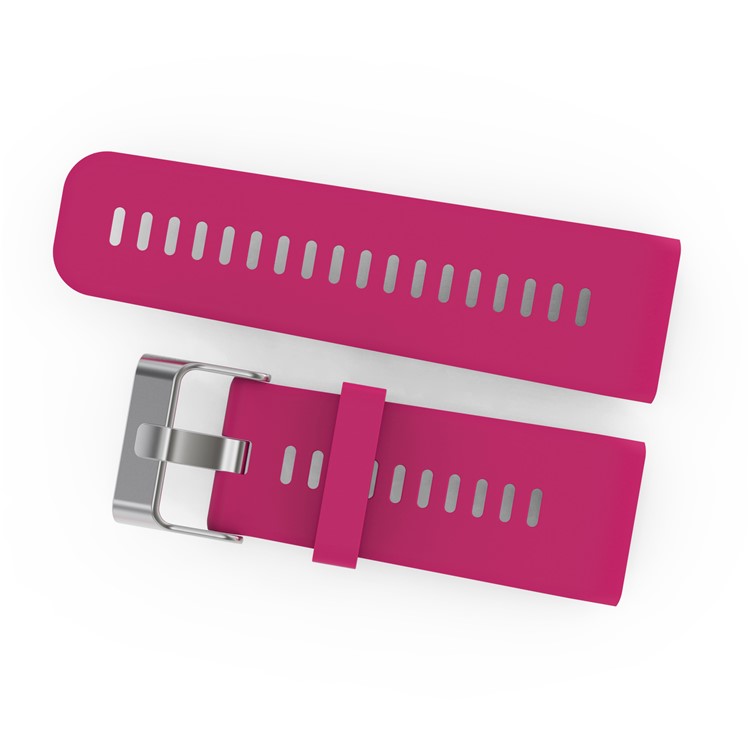 Metal Buckle Flexible Silicone Watch Wrist Band Replacement with Installment Tool Kit for Garmin Vivoactive HR - Rose-3