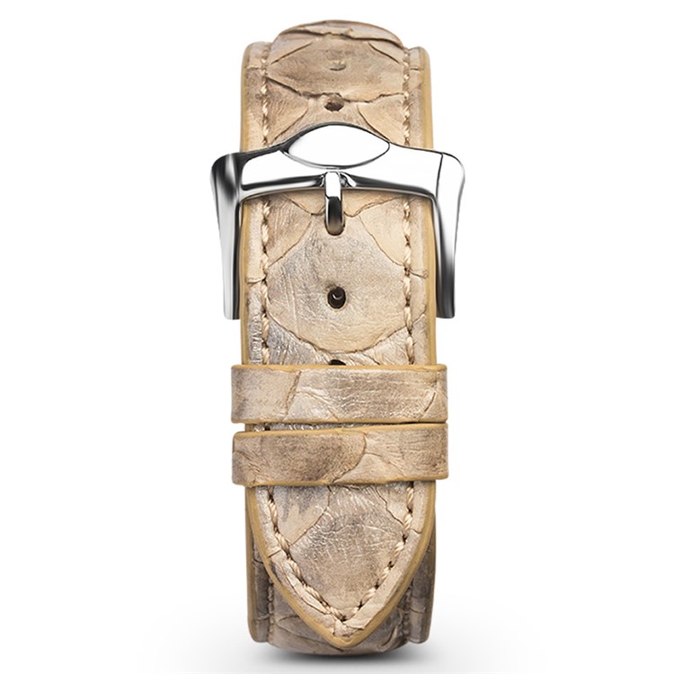 QIALINO Morelia Spilota Texture Genuine Leather Watch Band for Apple Watch Series 4 44mm / Series 3 2 1 42mm-4